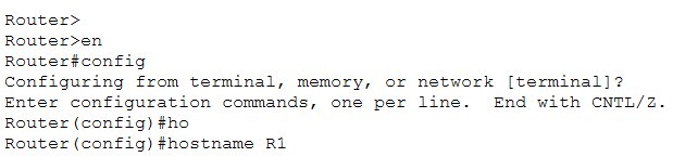 Setting hostname on SW2